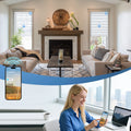 KALIA motorized zebra blinds compatible with smart home automation