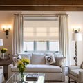 Natural Woven Linen Roman Shades