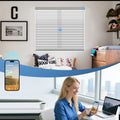 Smart Home Compatible Motorized light control Shangri-La shades 