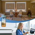 KALIA natural woven shades compatible with smart home automation