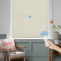 Motorized Textured Blackout Roller Blinds Custom | KALIA
