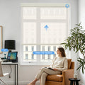Motorized 5% Openness Basic Solar Shades for bedroom