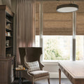 Natural Woven Linen Roman Shades