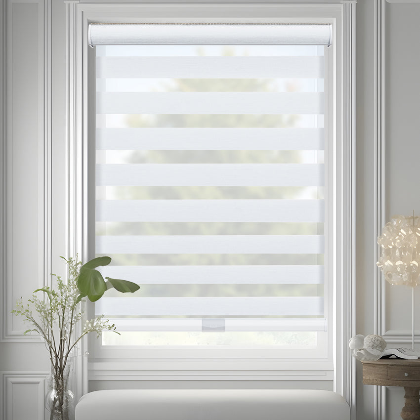 KALIA cordless zebra blinds
jacquard blinds white