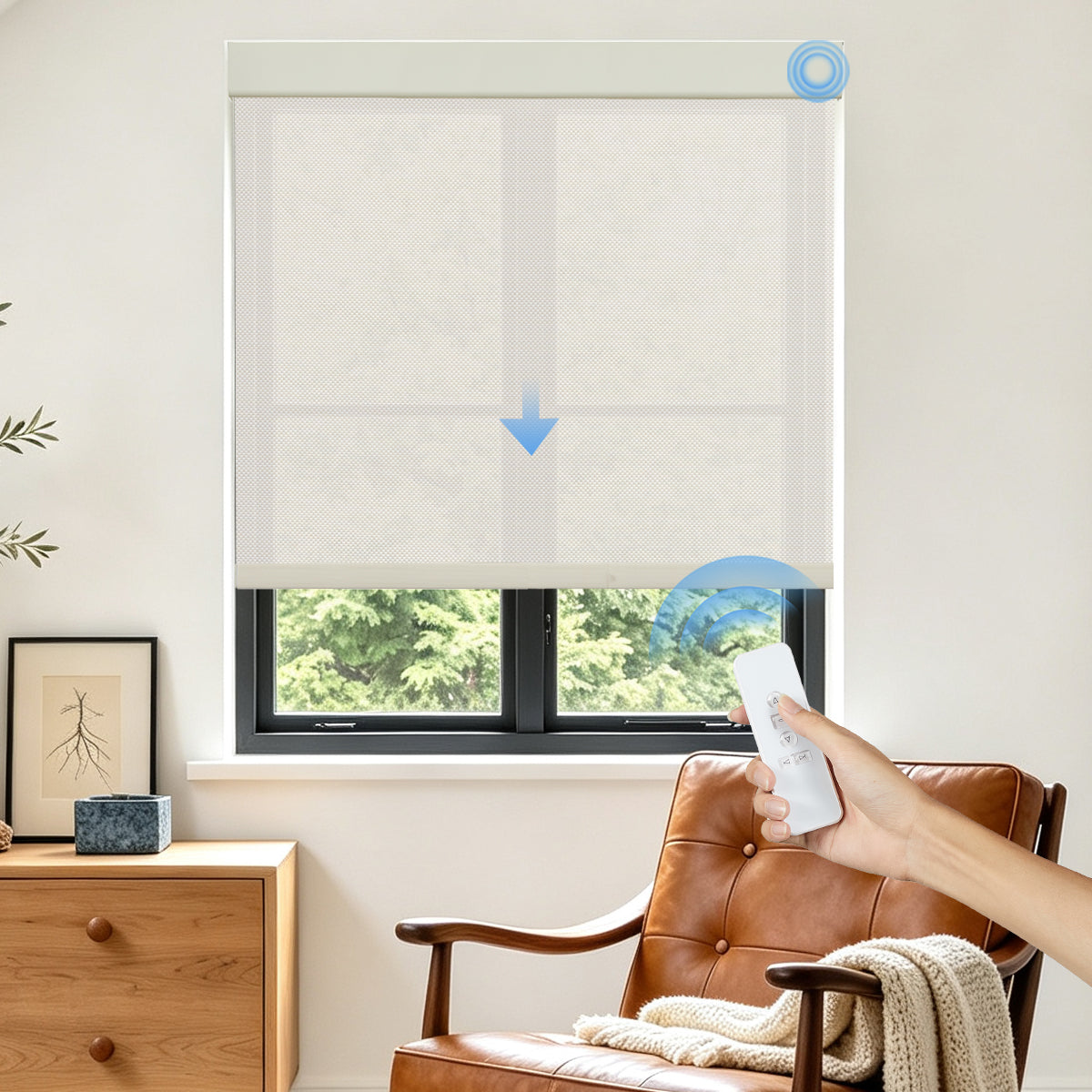 Motorized 3% Openness Basic Solar Shades