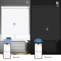 KALIA smart blackout roller shade with scheduled app control for day and night privacy