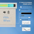 Rechargeable KALIA motorized woven roller shades with extended battery life