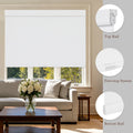 No Drill No Tools Plain Fabric Blackout Roller Shades