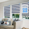 Motorized Light Control Zebra Blinds