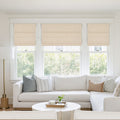 Natural Woven Linen Roman Shades