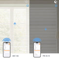 Motorized Sheer Window Shades with Daytime and night Privacy comparation