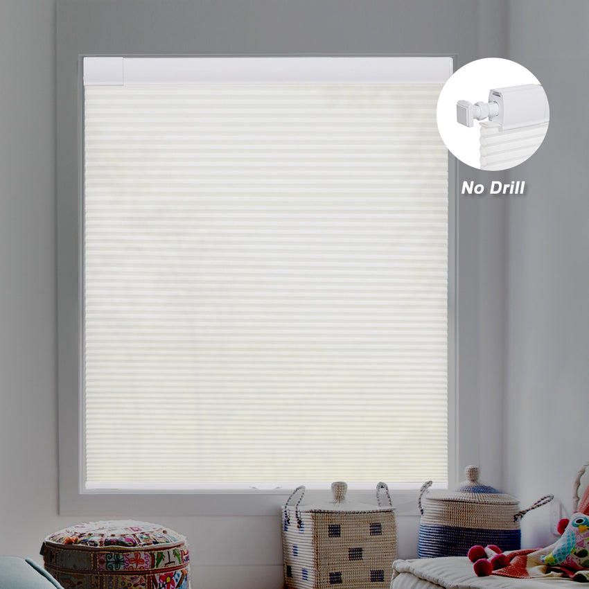 No Drill No Tools Bottom-Up Only Cellular Shades (1" cell )