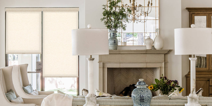 Natural Woven Linen Roller Shades