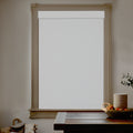 KALIA Bamboo Style Roller Blinds with Blackout fabric in white