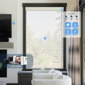 Custom Motorized Shangri-La Sheer Window Shades for Living Room