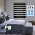 Motorized Customized Light Filtering Zebra Blinds