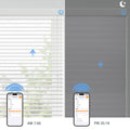 Day and Night Light Control with Motorized light control Shangri-La shades 