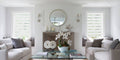 KALIA custom-made zebra blinds in living room