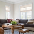 Natural Woven Linen Roman Shades