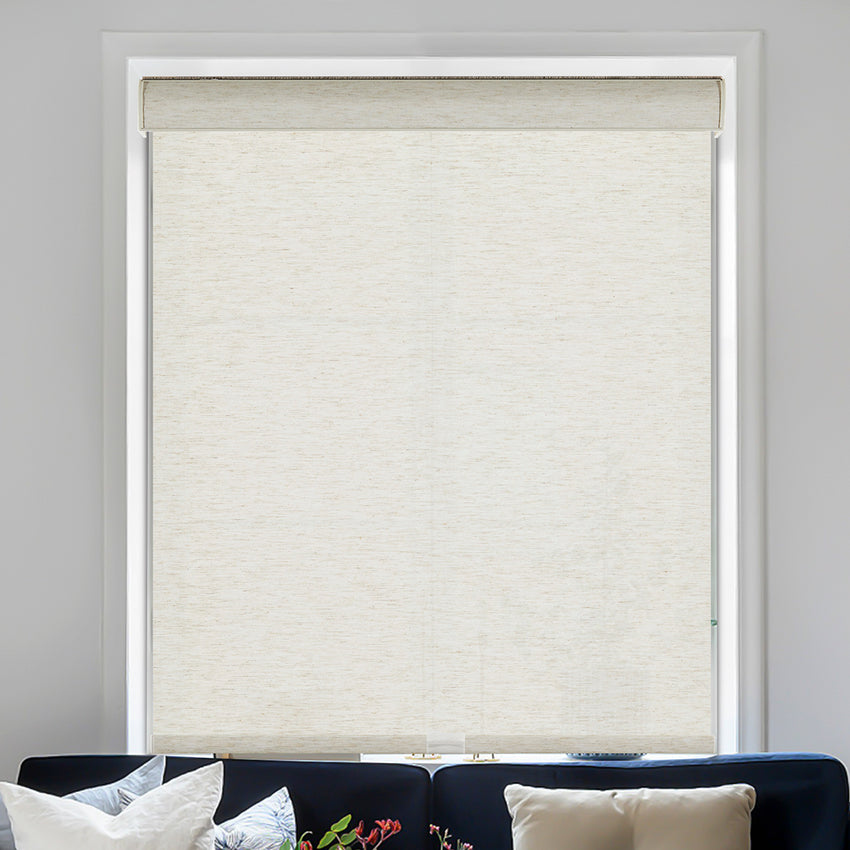 Natural Woven Linen Light Filtering Roller Blinds
