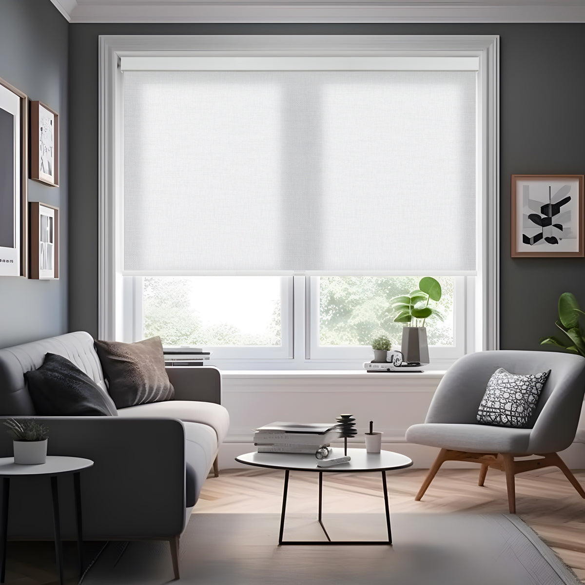 Roller Shades With Jacquard Pattern
