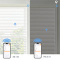 Day and Night Light Control with Motorized Slub Shangri-La Sheer Shades