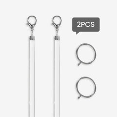 Bob Clear Acrylic Drape Wands Set of 2pcs — hardware detail