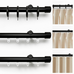 Rex Custom Traverse Rods — hardware detail