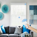 KALIA Motorized light filtering Shangri-La shades with Remote Control