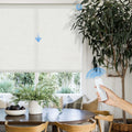 Motorized Linen Roller Shades | Light Filtering | KALIA