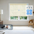KALIA motorized bamboo shades with smart app control for convenient operation