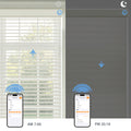 Day and Night Light Control with Motorized light filtering Shangri-La shades
