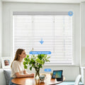 Motorized Slub Shangri-La Sheer Shades for Living Room Windows
