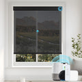 KALIA A-OK motorized solar shade with smart controls and light filtering fabric