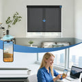 Smart Home Compatible Motorized 5% Openness See-Through Solar Shades
