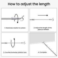 Billy Adjustable Pull Wand for Cordless Shades & Blinds 1 PC — hardware detail