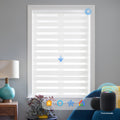 Motorized Light Control Zebra Blinds
