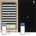 Motorized Light Control Zebra Blinds