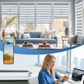 Motorized Light Control Zebra Blinds