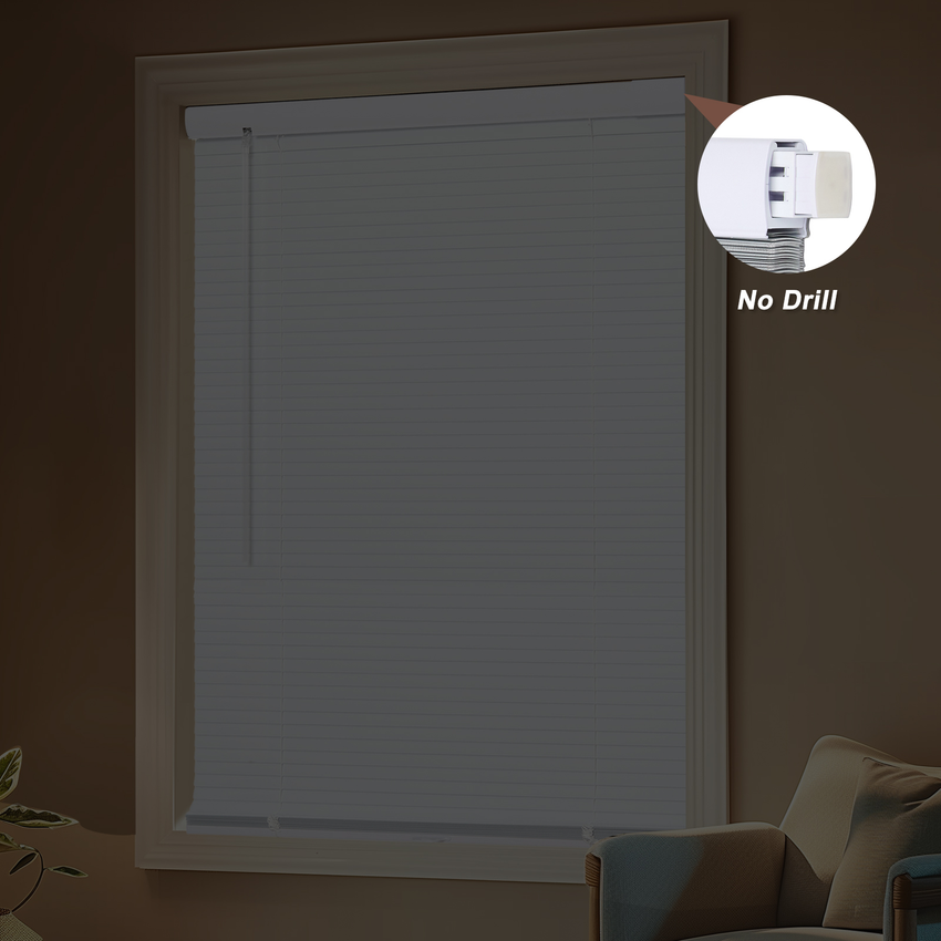 No Drill No Tools 1" Mini Blinds