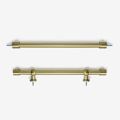 Joe Custom 1/2" Cafe Curtain Rod, Door Curtain Rod — hardware detail