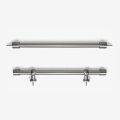 Joe Custom 1/2" Cafe Curtain Rod, Door Curtain Rod — hardware detail