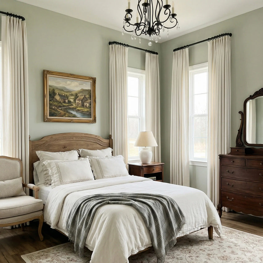 Max Custom French Return Curtain Rod — hardware detail